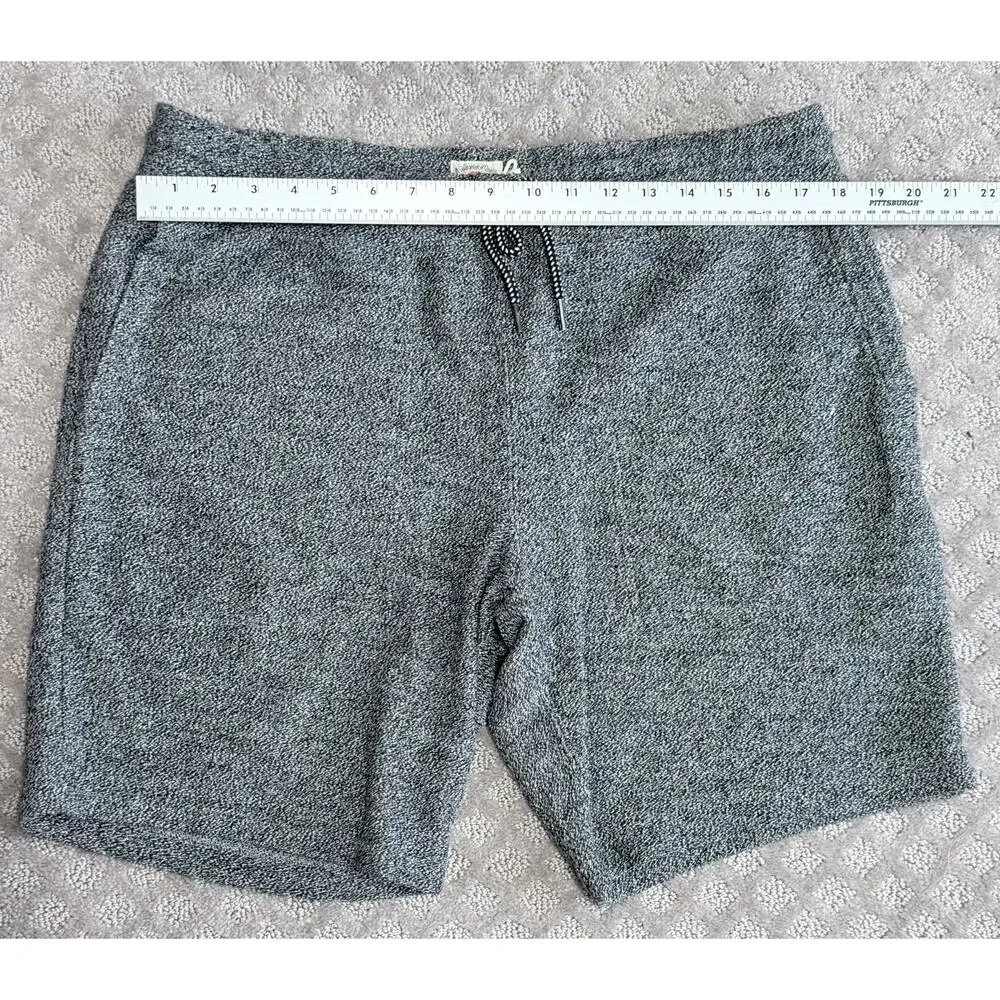 Faherty Knit Terry Shorts Men XL Freeport Sweatshort Marled Drawstring Texture